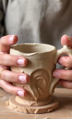 Лепка керамической кружки: когда глина становится вашей историей