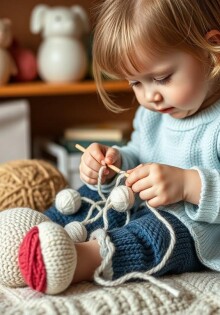 Когда ниточка становится другом: искусство вязания детской игрушки