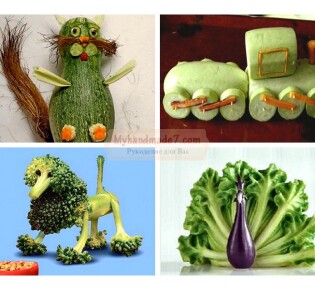 Поделки из овощей в школу: лучшие идеи с фото