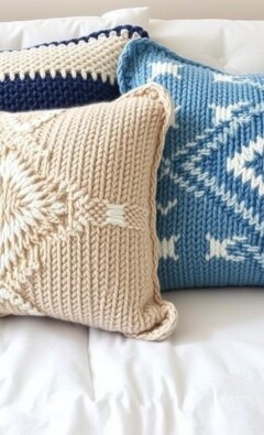 Вязаный уют на диване: как создать чехлы для подушек, которые изменят настроение комнаты