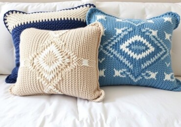 Вязаный уют на диване: как создать чехлы для подушек, которые изменят настроение комнаты