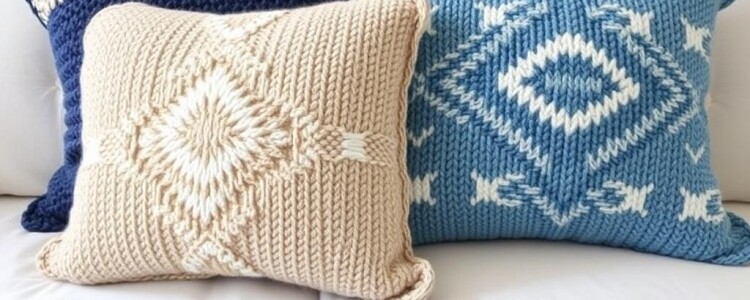 Вязаный уют на диване: как создать чехлы для подушек, которые изменят настроение комнаты