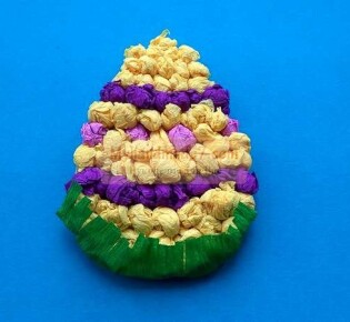 Поделка к Пасхе вместе с детьми – яйцо из гофробумаги: пошаговый мастер-класс с фото