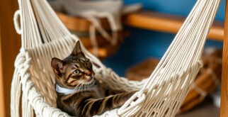 Плетение гамака для кота: уютный уголок своими руками