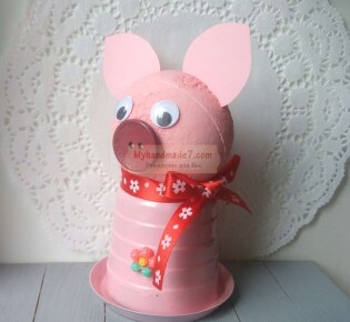 Оригинальная поделка к новому 2019 году «Интерьерная свинка». Пошаговый мастер-класс и видео урок