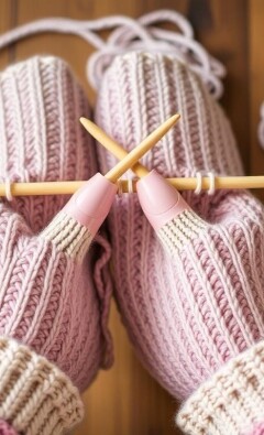 Шерстяной след на ступнях: как освоить вязание носков спицами