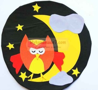 Детские поделки из бумаги – аппликация «Сова». ТОП -50 идей с фото. Пошаговая инструкция с фото