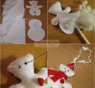 Елочные игрушки из фетра: шьем своими руками. 50 фото и идей