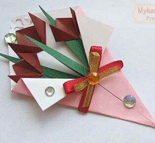 Букет цветов из бумаги своими руками. 50 идей с фото и мастер-классы