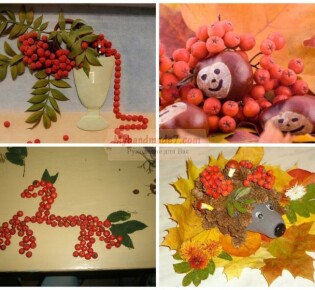 Поделки из рябины своими руками: лучшие идеи с фото
