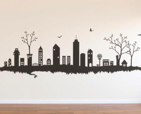 Роспись стен трафаретным методом: точные рисунки и живой характер пространства