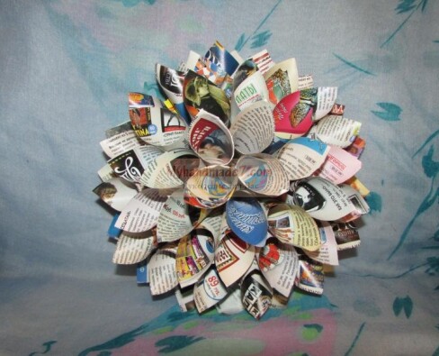 Объемный цветок из бумаги. Мастер-класс с пошаговыми фото