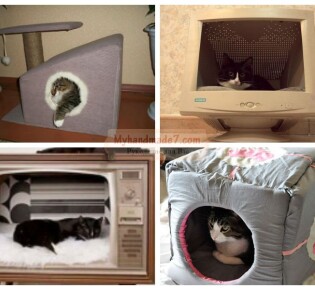 Домик для кошки своими руками: лучшие идеи и мастер-классы с фото