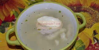Суп с курицей  и домашней лапшой. Рецепт с пошаговыми фото