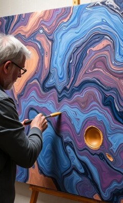 Магия на стене: как создать живописную композицию из эпоксидной смолы