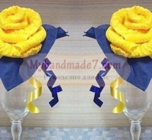 Большая роза из салфетки своими руками: пошаговый мастер-класс с фото