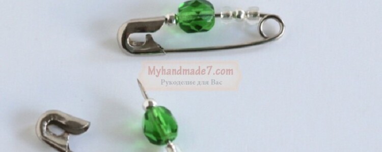 Ангел из булавок из бусинок своими руками