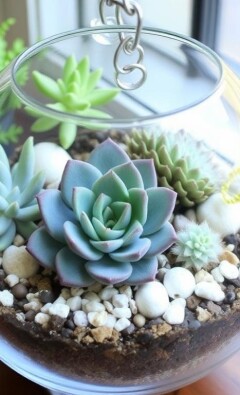 Создание флорариума с суккулентами: маленький мир в стекле