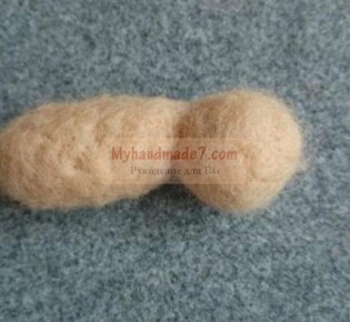 Игрушка котенка в технике сухого валяния. Мастер-класс