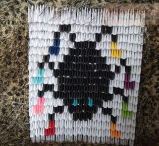 Оригинальный паучок из бумаги в технике оригами. Подробный поэтапный мастер класс