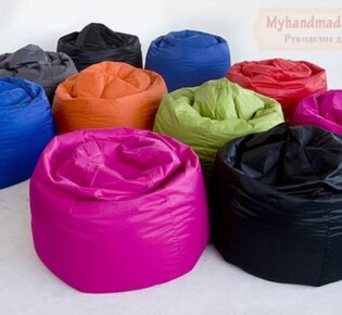 Пуф своими руками. Как сшить пуфик-мешок?