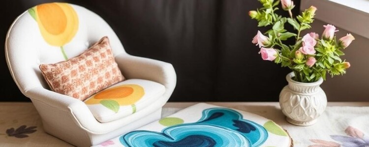 Creative fabric painting techniques for home décor