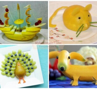 Поделки из фруктов своими руками: лучшие идеи с фото