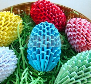 Яйцо оригами. Как сделать пасхальное яйцо в технике оригами? 5 мастер-классов с фото