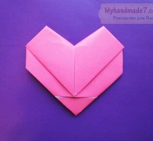 Мастер-класс «Сердце-валентинка». Как сделать сердце из бумаги. Оригами — сердце. Пошаговый мк с фото