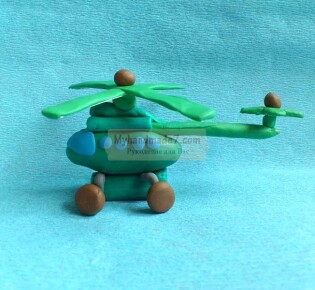 Вертолет из пластилина. Лепка своими руками. Пошаговый мастер-класс с фото