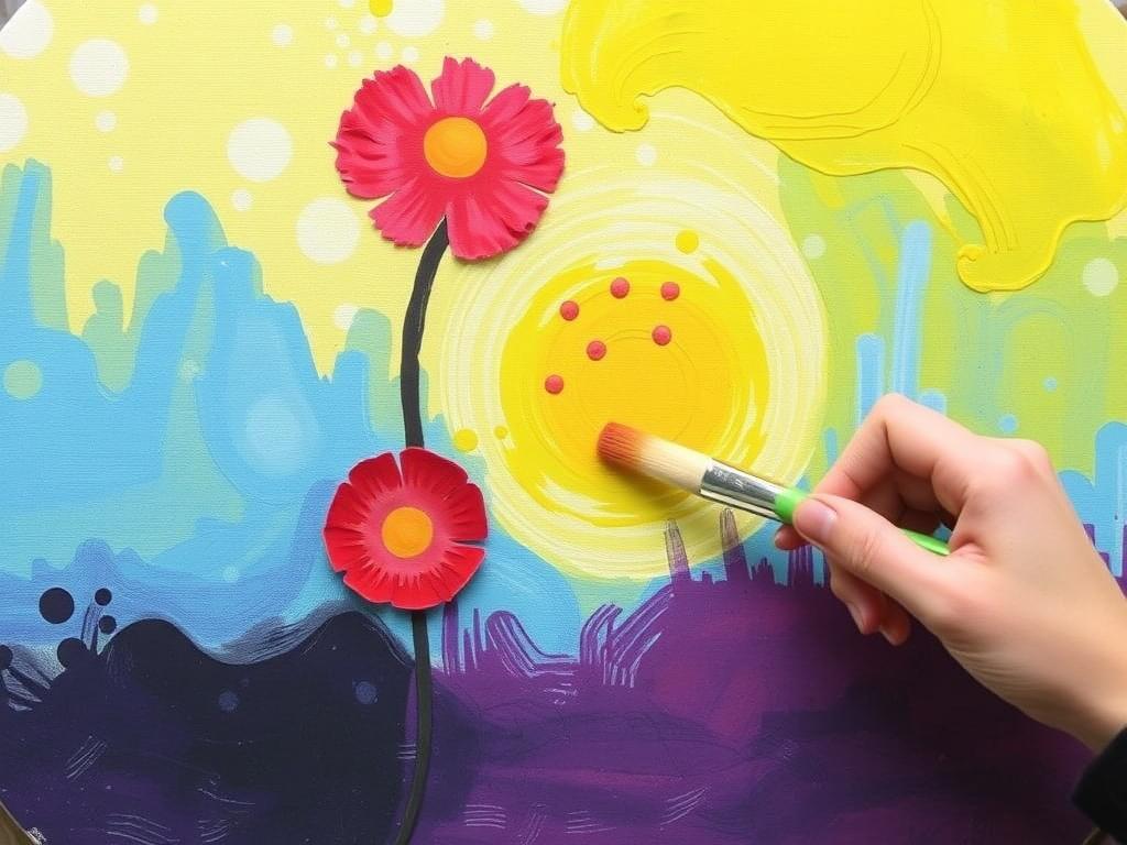 Fabric Painting Techniques for Home Décor. Basic brushwork and color mixing Fabric Painting Techniques for Home Décor. Basic brushwork and color mixing