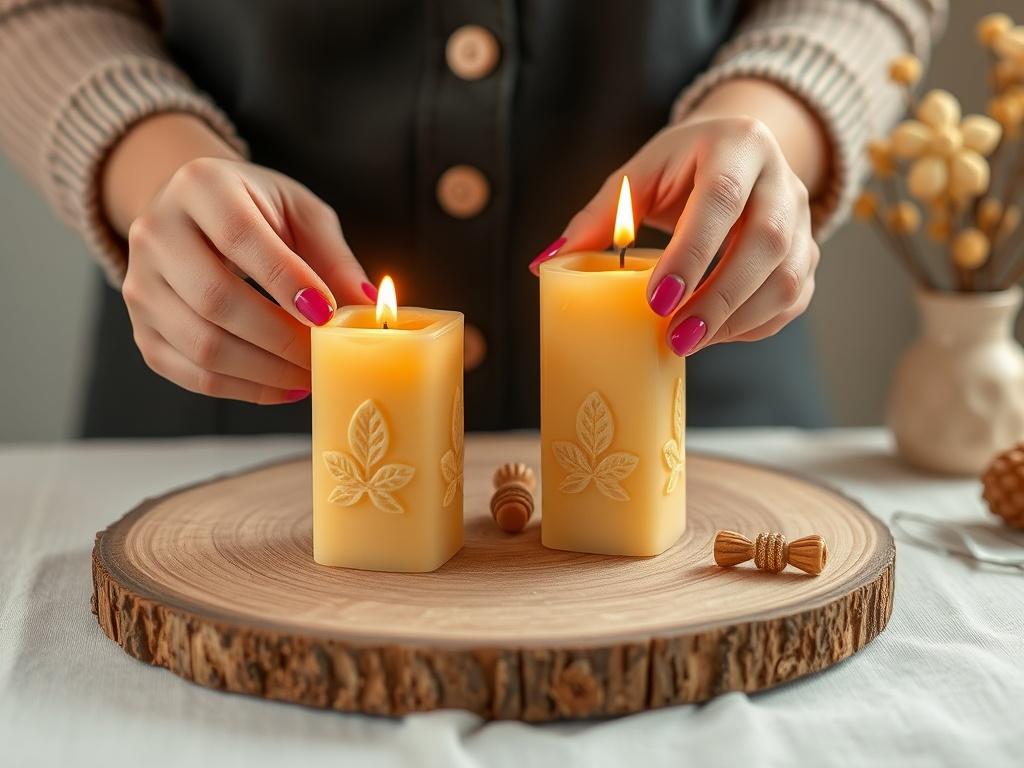 Décorer des bougies avec de la cire d'abeille : un projet naturel et poétique.. Le moulage et l'usage des emporte-pièces Décorer des bougies avec de la cire d'abeille : un projet naturel et poétique.. Le moulage et l'usage des emporte-pièces