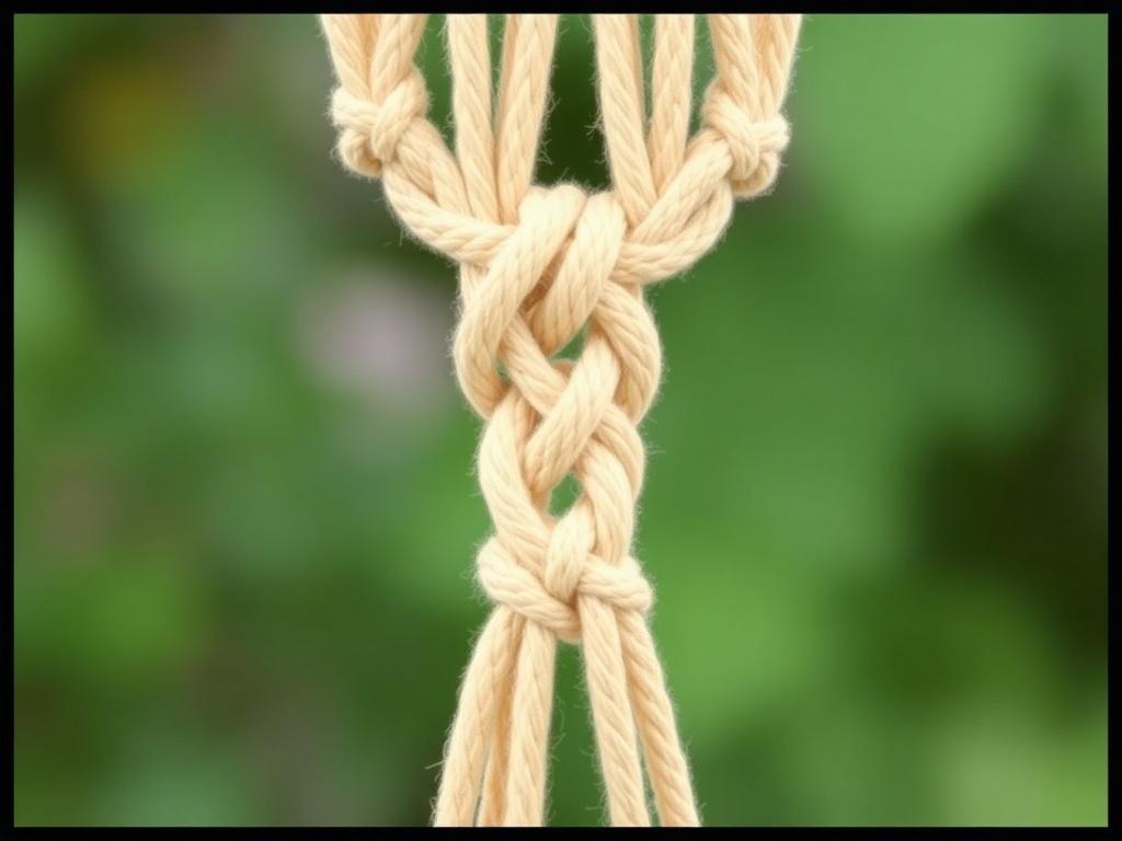 Introducción al macramé: nudos básicos para principiantes.. Nudo plano o cuadrado Introducción al macramé: nudos básicos para principiantes.. Nudo plano o cuadrado