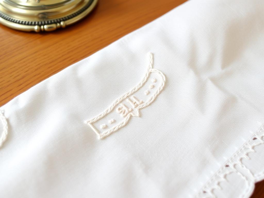 Вышивка монограммы на салфетке. Уход за готовой работой: как сохранить цвет и форму Вышивка монограммы на салфетке. Уход за готовой работой: как сохранить цвет и форму