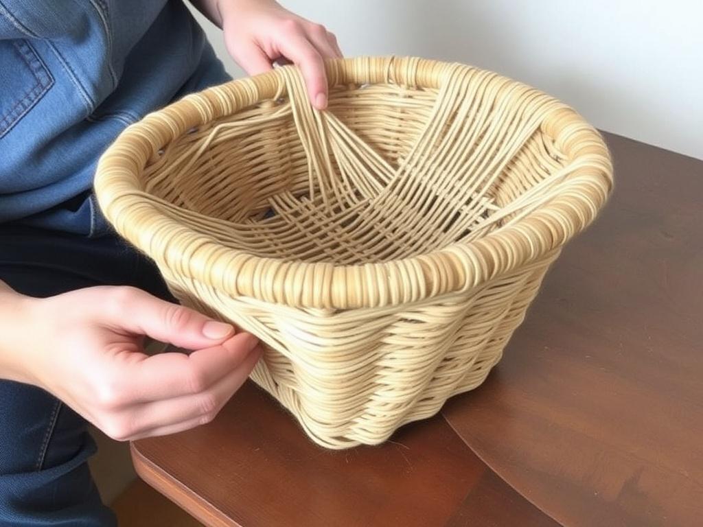 Плетение корзинки из джута. Практические примеры проектов Плетение корзинки из джута. Практические примеры проектов