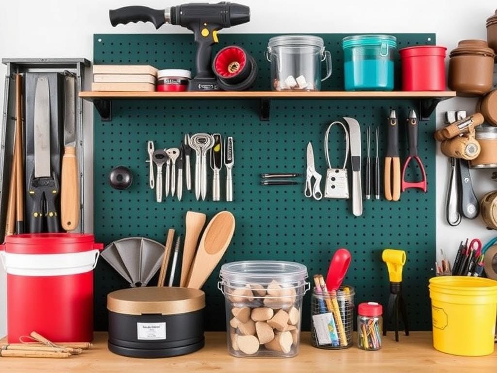 Dix idées de rangement DIY pour organiser son atelier créatif.. Outils et matériaux indispensables Dix idées de rangement DIY pour organiser son atelier créatif.. Outils et matériaux indispensables