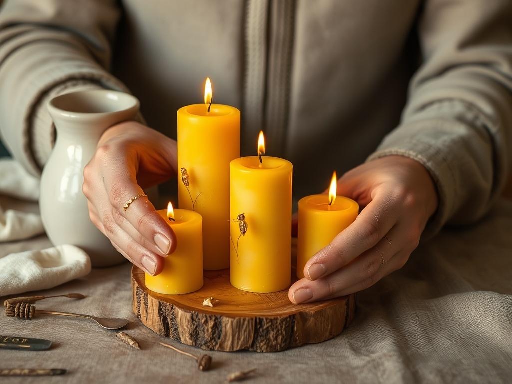 Décorer des bougies avec de la cire d'abeille : un projet naturel et poétique.. Travail à chaud : modelage et patine Décorer des bougies avec de la cire d'abeille : un projet naturel et poétique.. Travail à chaud : modelage et patine