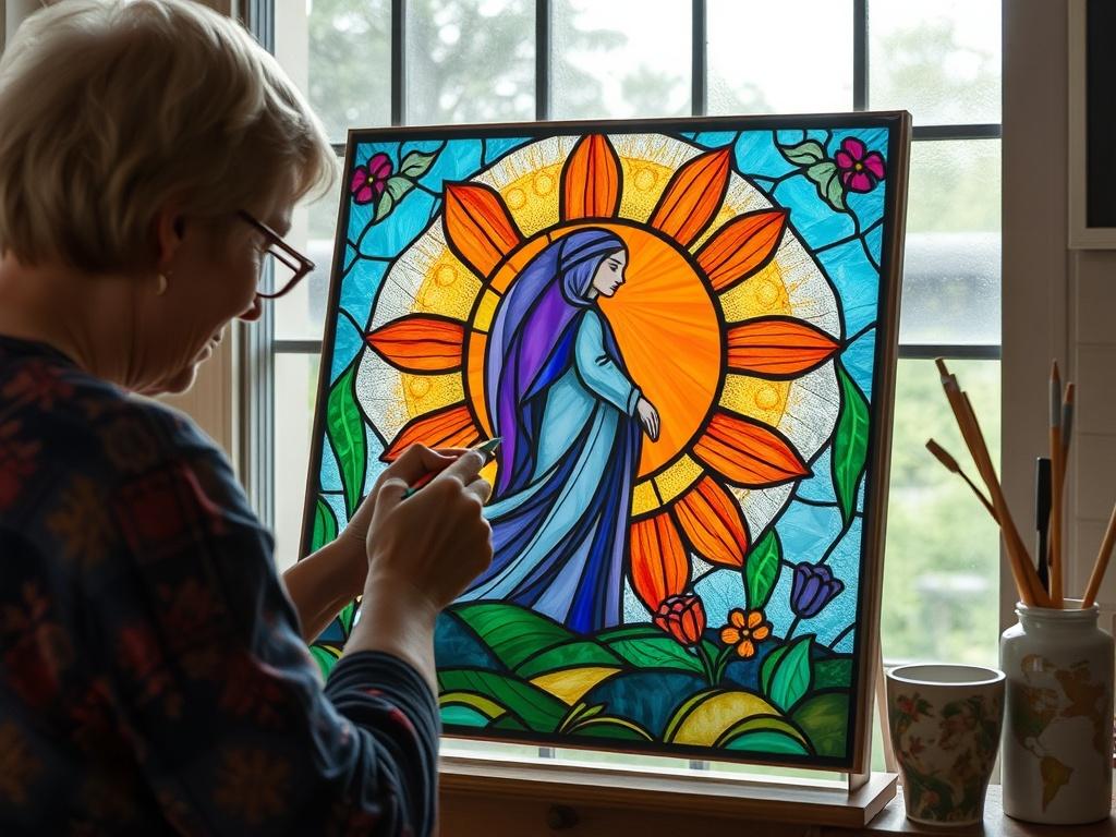 Создание витражной росписи на стекле. Истоки витражной росписи и ее современная жизнь Создание витражной росписи на стекле. Истоки витражной росписи и ее современная жизнь