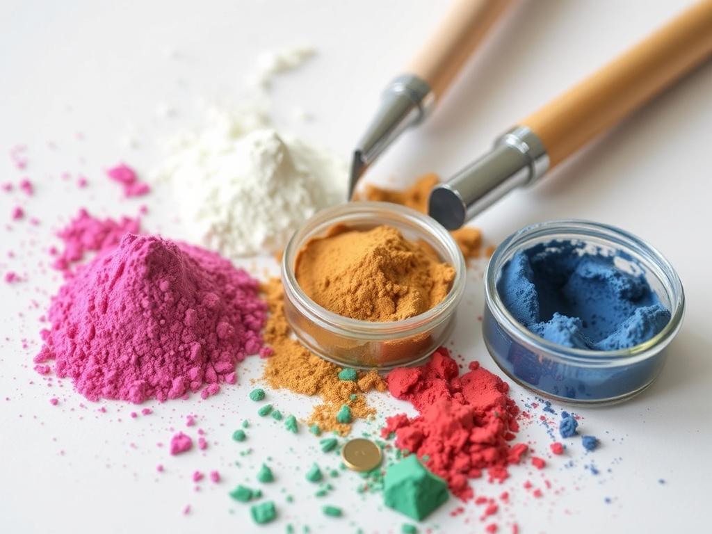Comprendre les différents types de peinture pour loisirs créatifs.. Pigments, poudres et métaux : jouer la carte de la matière Comprendre les différents types de peinture pour loisirs créatifs.. Pigments, poudres et métaux : jouer la carte de la matière