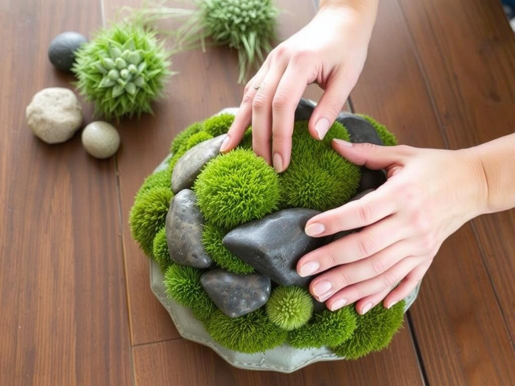 Создание композиции из мха и камней. Уход за композицией Создание композиции из мха и камней. Уход за композицией