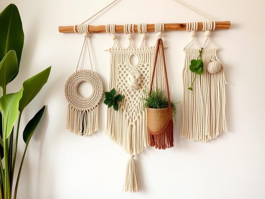 Créer une déco murale en macramé pour une touche bohème.. Approvisionnement responsable et budget Créer une déco murale en macramé pour une touche bohème.. Approvisionnement responsable et budget