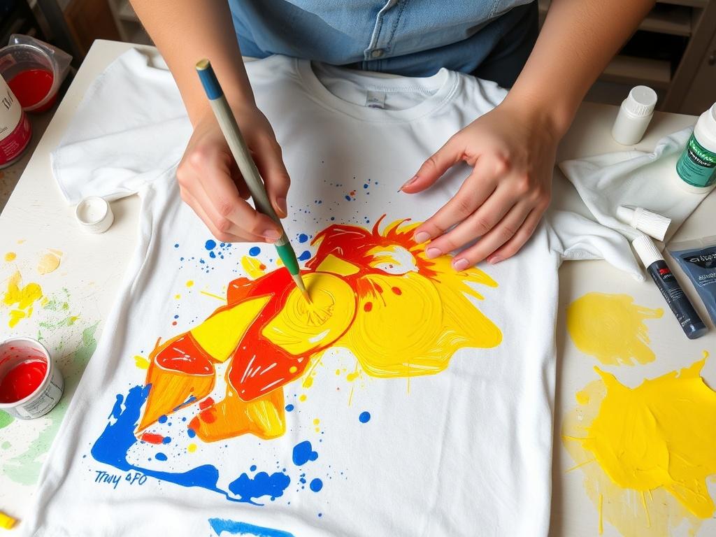 Роспись футболок акрилом. Подготовка основы: ткань, чистота и видеоподготовка Роспись футболок акрилом. Подготовка основы: ткань, чистота и видеоподготовка