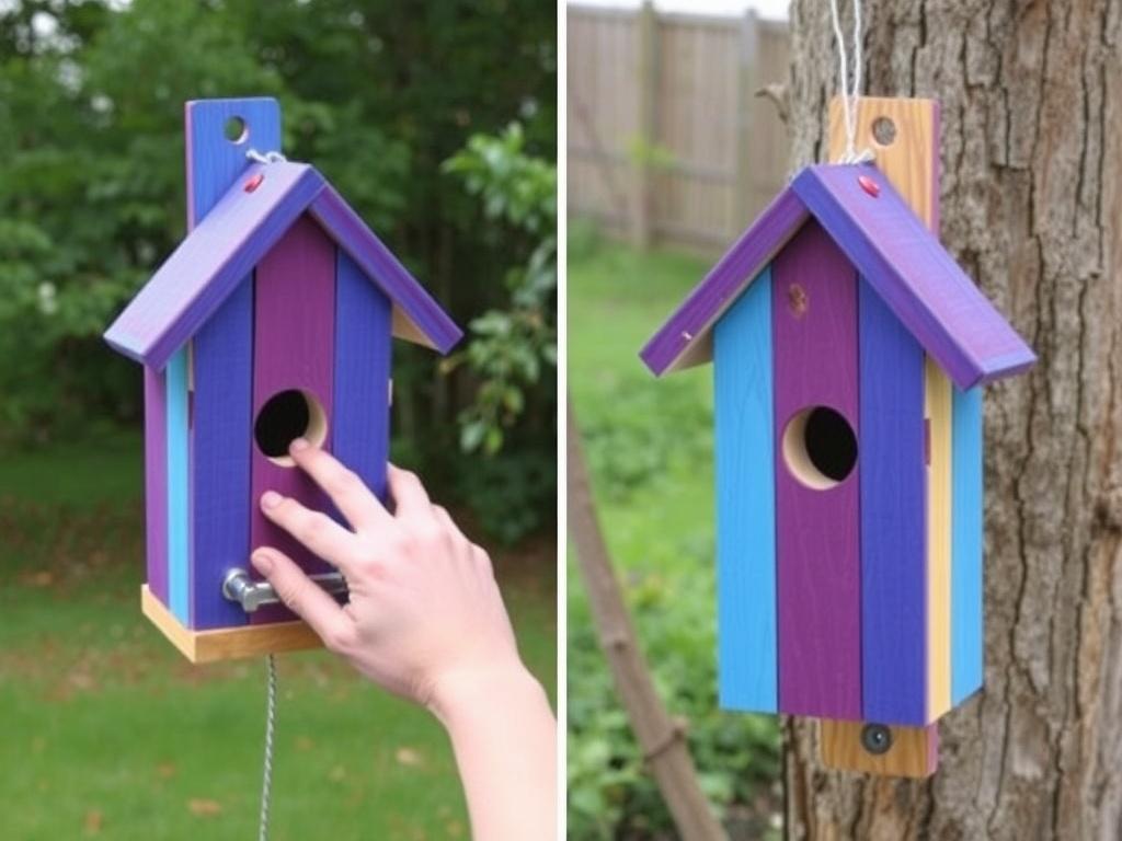 Cómo construir una casa para pájaros con madera reciclada.. Montaje y colocación en el entorno Cómo construir una casa para pájaros con madera reciclada.. Montaje y colocación en el entorno
