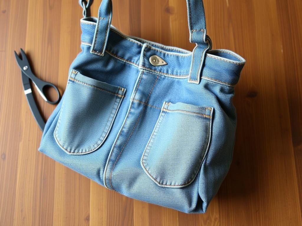 L'art de l'upcycling : transformer un vieux jean en sac tendance.. Matériel et outils indispensables L'art de l'upcycling : transformer un vieux jean en sac tendance.. Matériel et outils indispensables