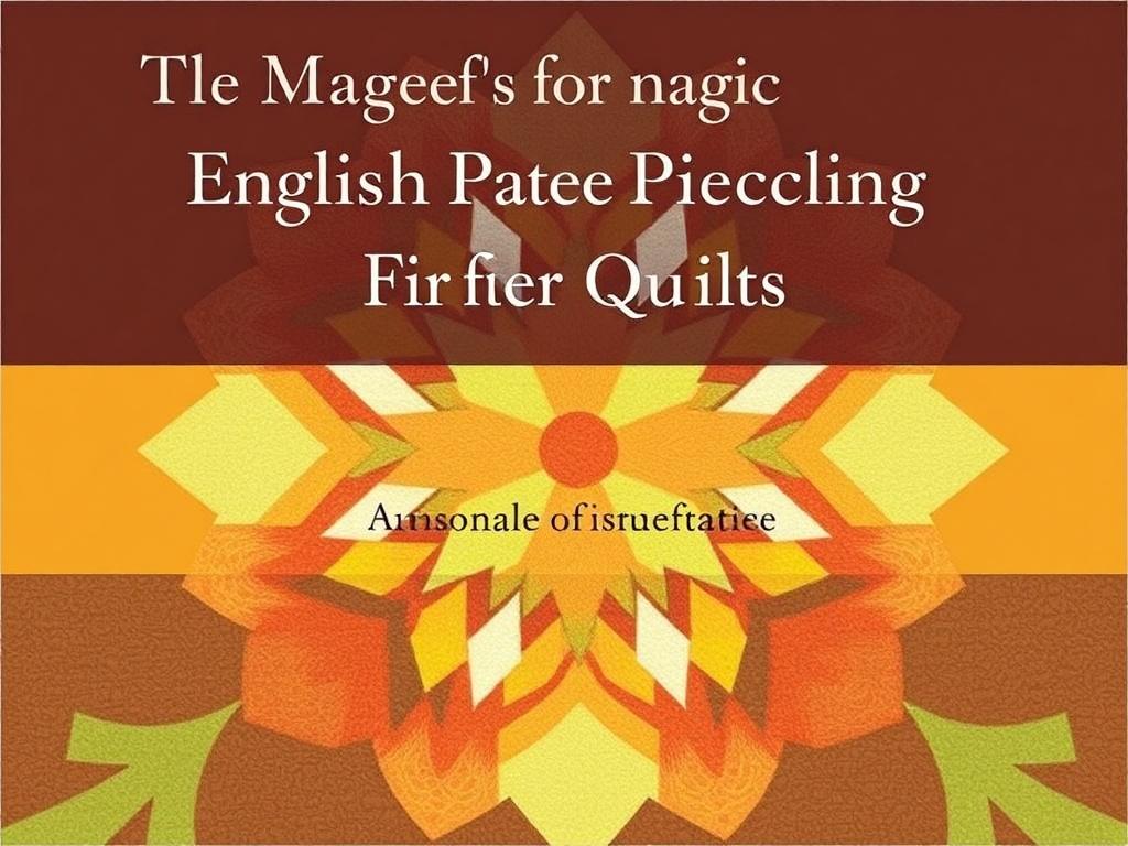 The Magic of English Paper Piecing for Quilts. advanced motifs and combining scales The Magic of English Paper Piecing for Quilts. advanced motifs and combining scales