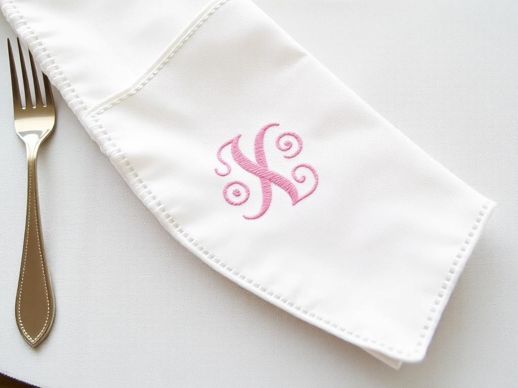 Вышивка монограммы на салфетке. Советы по цвету и стилю: как подобрать палитру под ваш интерьер Вышивка монограммы на салфетке. Советы по цвету и стилю: как подобрать палитру под ваш интерьер