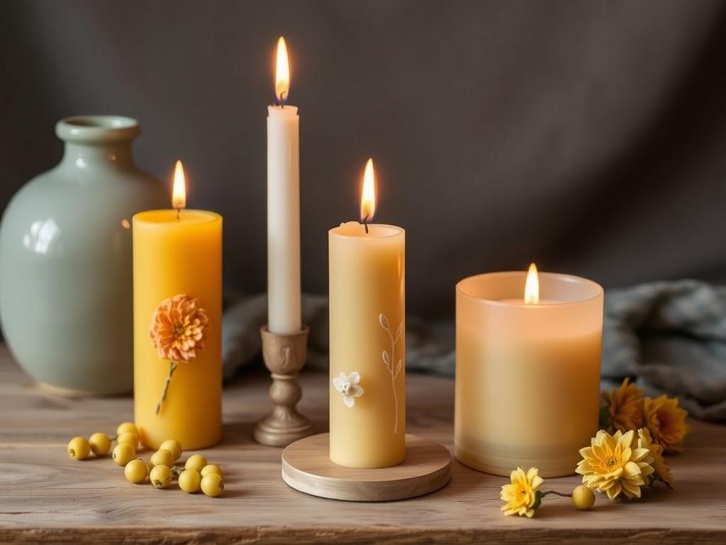 Décorer des bougies avec de la cire d'abeille : un projet naturel et poétique.. Idées de collections thématiques Décorer des bougies avec de la cire d'abeille : un projet naturel et poétique.. Idées de collections thématiques