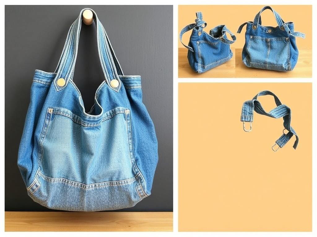 L'art de l'upcycling : transformer un vieux jean en sac tendance.. Patron de base et variantes de sacs L'art de l'upcycling : transformer un vieux jean en sac tendance.. Patron de base et variantes de sacs