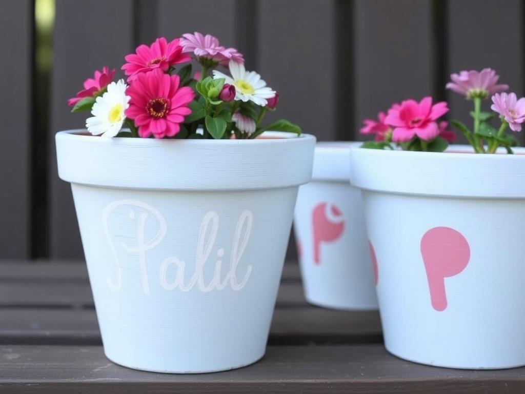 Personnaliser ses pots de fleurs avec de la peinture à la craie.. Projets pas à pas : deux idées pour débuter Personnaliser ses pots de fleurs avec de la peinture à la craie.. Projets pas à pas : deux idées pour débuter