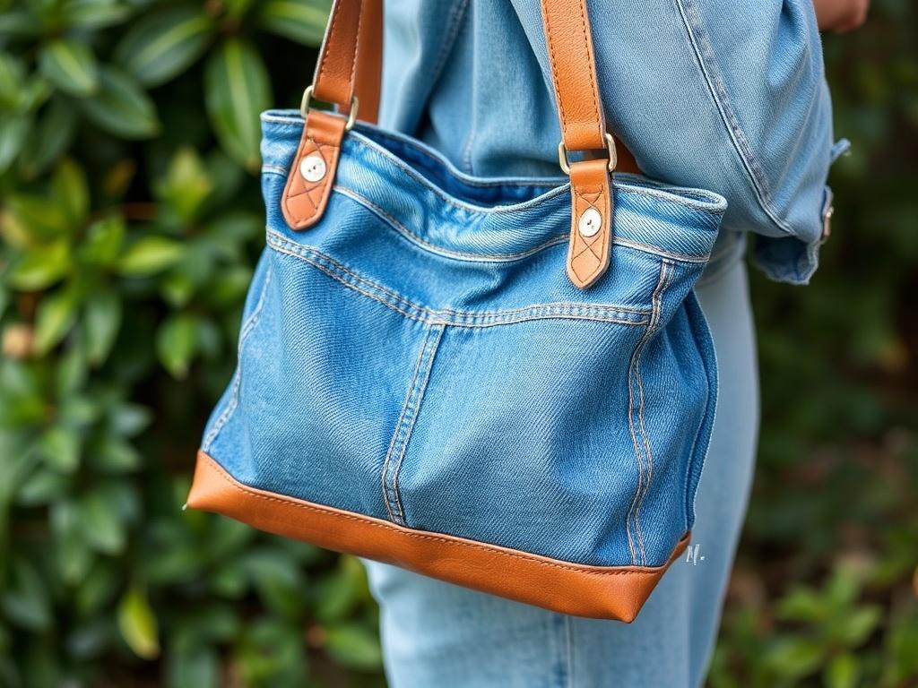 L'art de l'upcycling : transformer un vieux jean en sac tendance.. Impact écologique et économique L'art de l'upcycling : transformer un vieux jean en sac tendance.. Impact écologique et économique